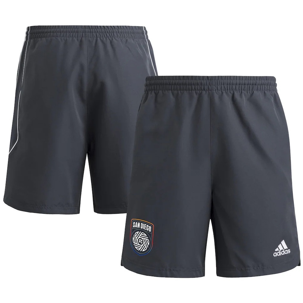 New San Diego FC adidas 2025 Travel Shorts - Gray Men Sizes S & 3XL